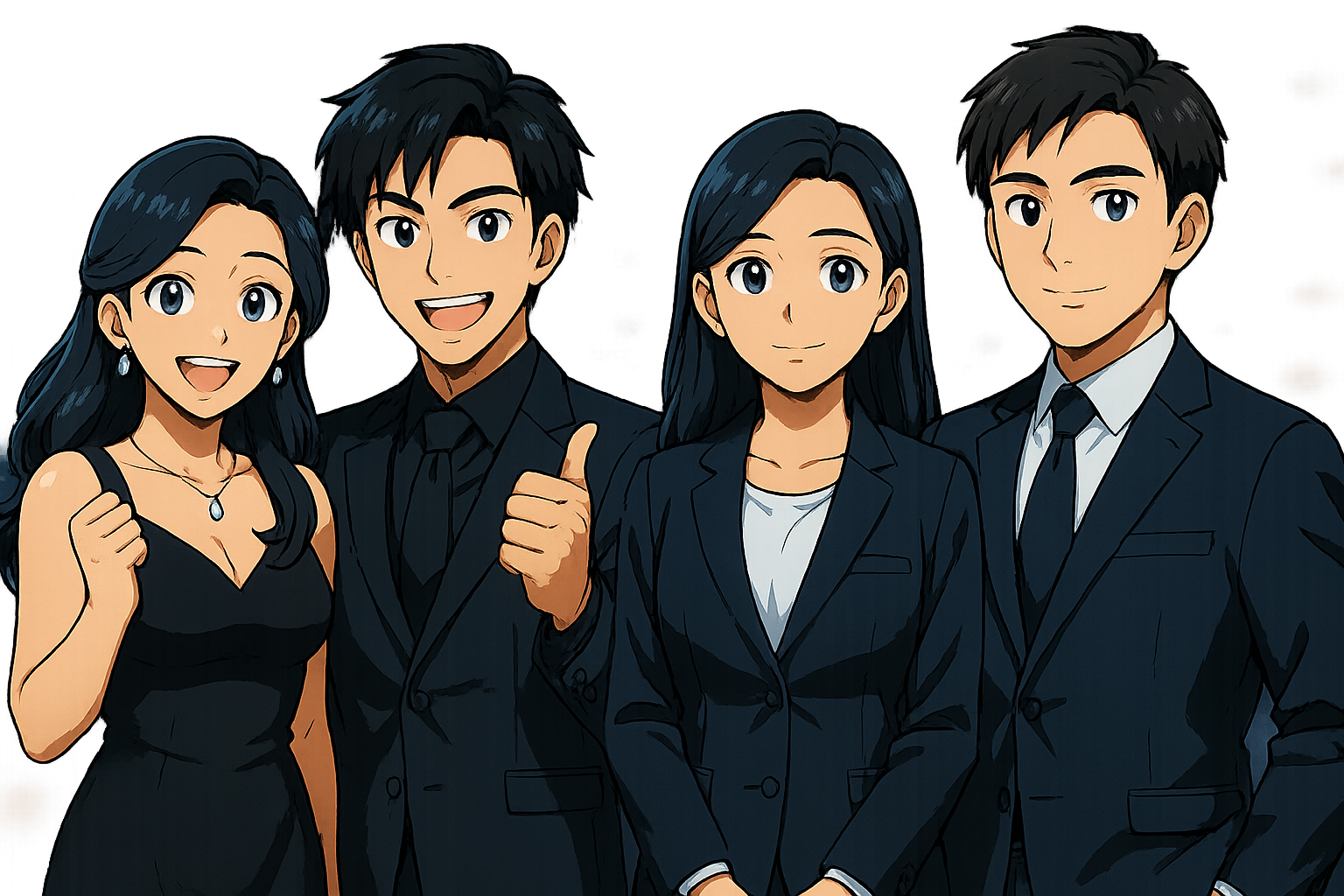 アリバイ会社リバイと提携不動産会社が夜職の部屋探しをサポートするイラスト