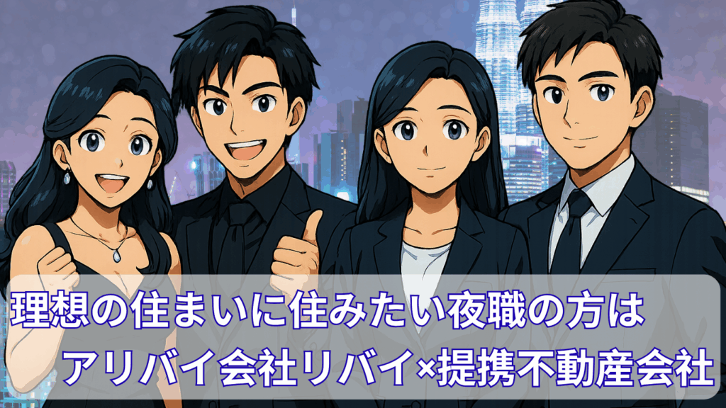 夜職の賃貸不動産ならアリバイ会社リバイ