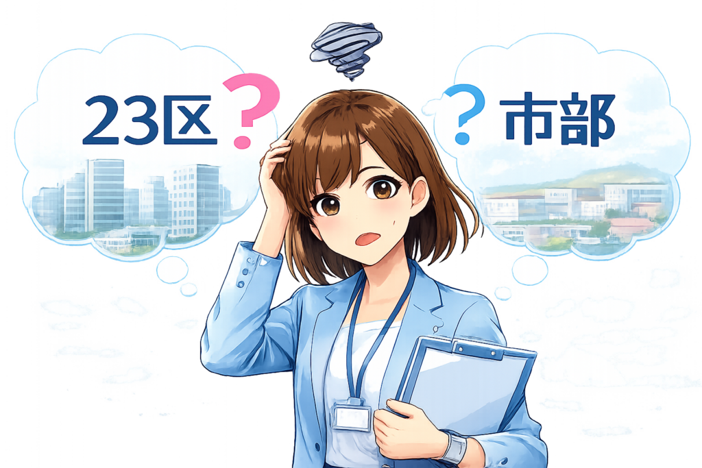 東京 賃貸不動産 23区か市部か