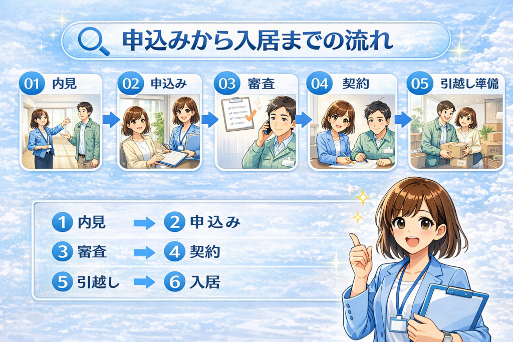 東京 賃貸不動産 入居までの流れ